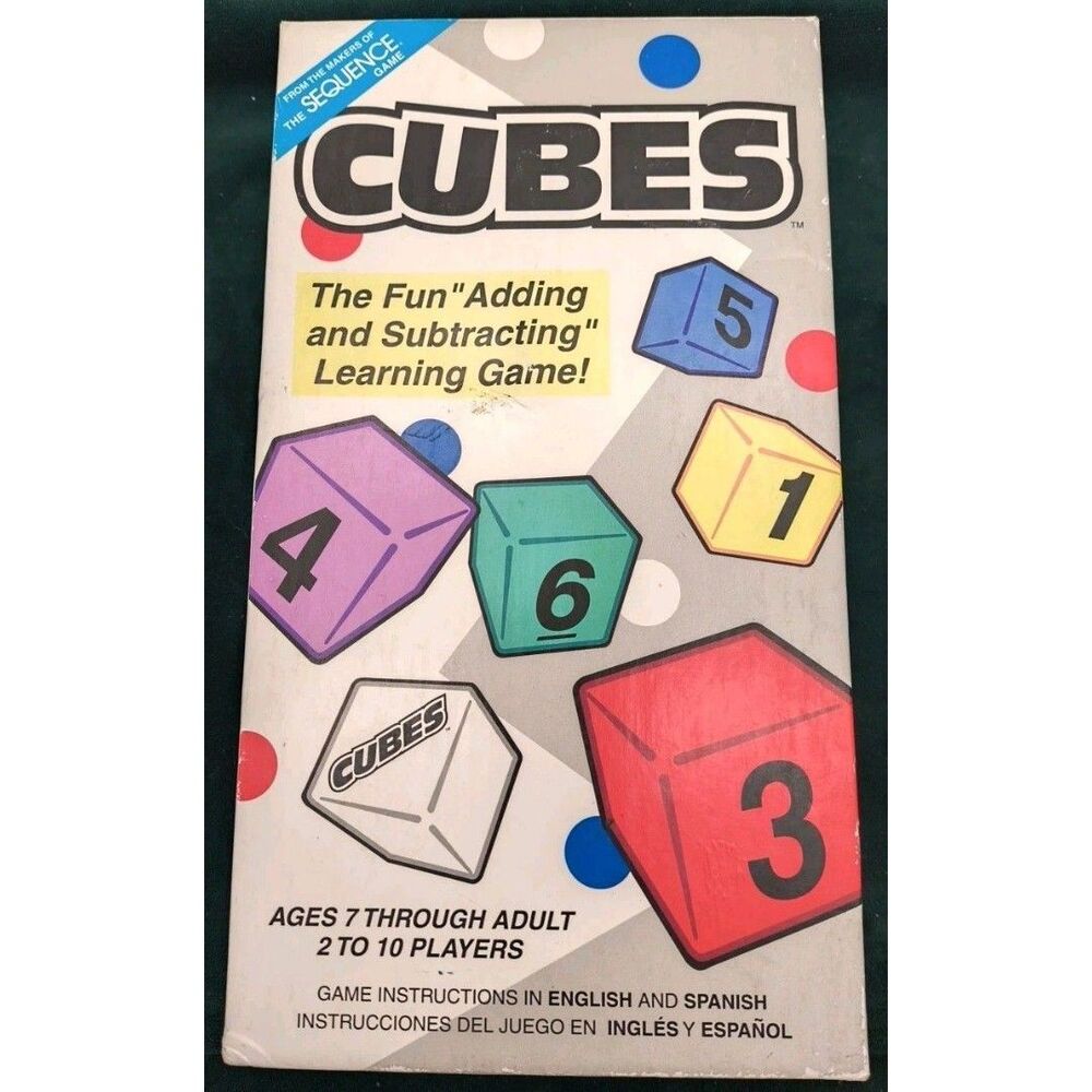 2002 Cubes Math Dice Game By Jax LTD 99% Complete